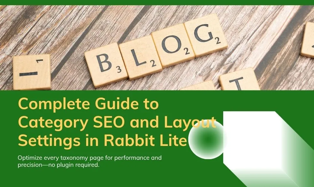 Complete Guide to Category SEO and Layout Settings in Rabbit Lite
