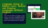 Enable Multilingual Site with Rabbit Lite Theme