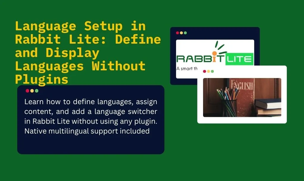 Language Setup in Rabbit Lite: Define and Display Languages Without Plugins