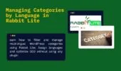 Multilingual Category Management in Rabbit Lite Theme