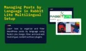 Multilingual Post Management in Rabbit Lite Theme