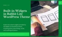 Free WordPress Widgets Available in Rabbit Lite Theme