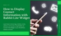Contact Info Widget WordPress in Rabbit Lite Theme