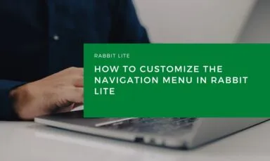 How to Customize the Navigation Menu in Rabbit Lite
