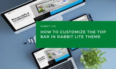 How to Customize the Top Bar in Rabbit Lite Theme