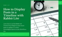 WordPress Timeline Widget in Rabbit Lite Theme for Blogs