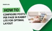 How to Configure Posts Per Page in Rabbit Lite for Optimal Layout