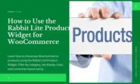 WooCommerce Product Widget in Rabbit Lite Theme