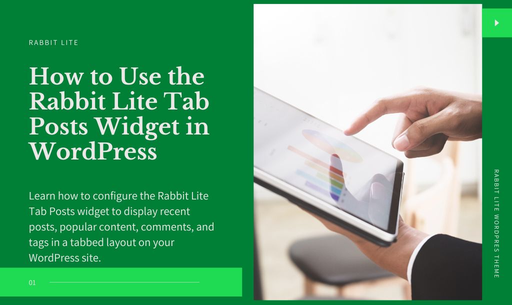 WordPress Tab Posts Widget in Rabbit Lite Theme for Blogs