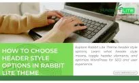 How to Choose Header Style Options in Rabbit Lite Theme