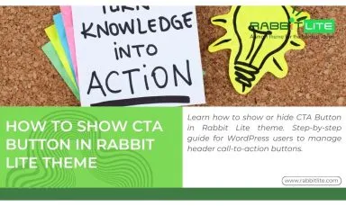 How to Show CTA Button in Rabbit Lite Theme