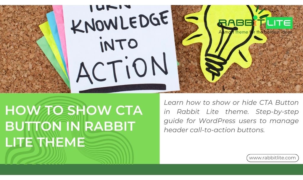 How to Show CTA Button in Rabbit Lite WordPress Theme Easily